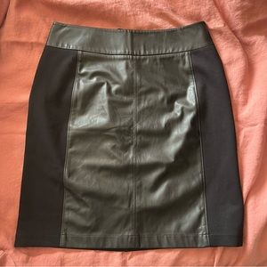 Black Cabi Miranda pleather skirt #3754